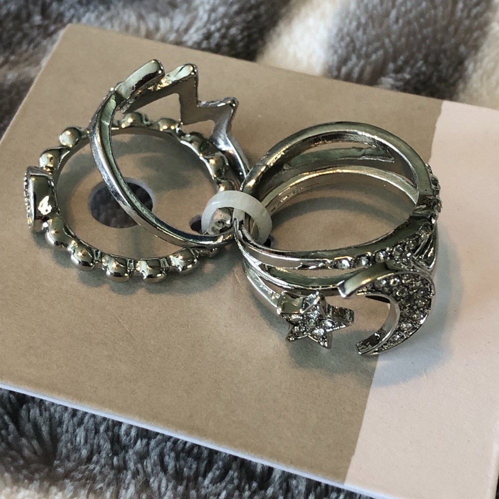 BP Four Silver Rings